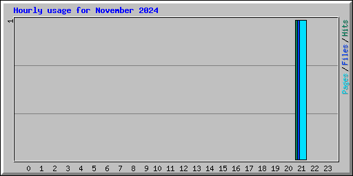 Hourly usage for November 2024
